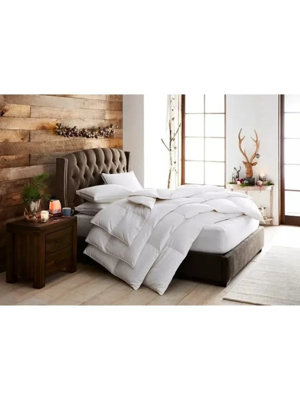 Hotel Collection European White Goose Down Lightweight King Comforter MSRP $820
